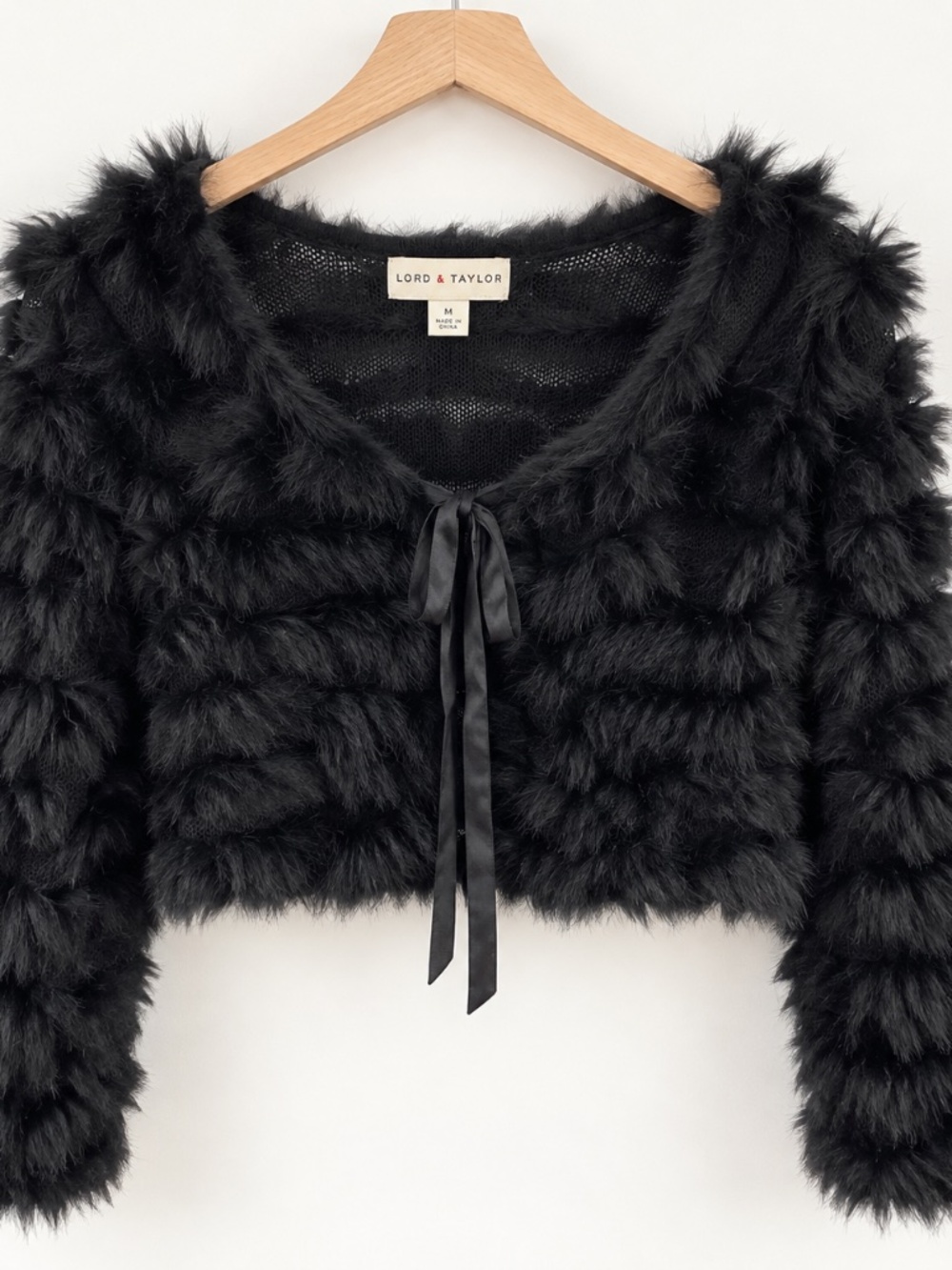 LORD&TAYLOR CROPPED FAUX FUR *VINTAGE*